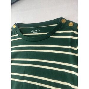 J Crew Cotton Striped Womens Long Sleeve Classic Preppy NWOT